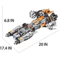 thumbnail image 4 of Space Warship Building Blocks, 990-Piece Construction Toy for Adults and Kids, 4 of 5