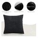 thumbnail image 2 of 4fundas Para Cojines Sala Decorativos 45*45cm Xtellar negro, 2 of 4