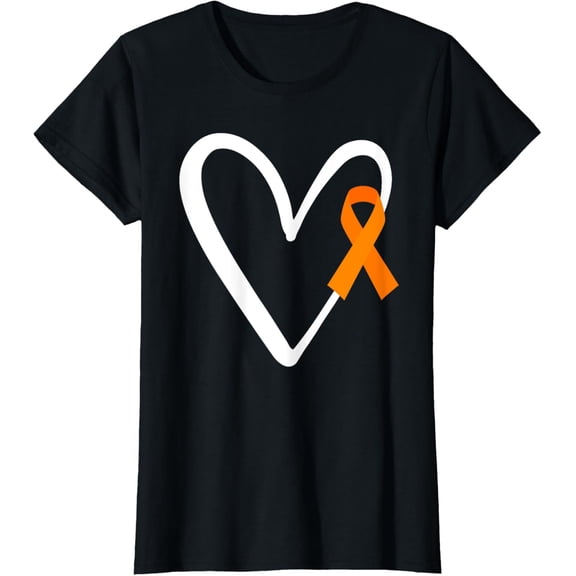t-shirt Heart End Gun Violence Awareness Funny Orange Ribbon Enough T-Shirt.