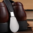 thumbnail image 6 of Space Saving Foldable Shoe Horn Stainless Steel Construction With Ergonomic Faux Handle Shoe Lifter Helper Tool, 6 of 12