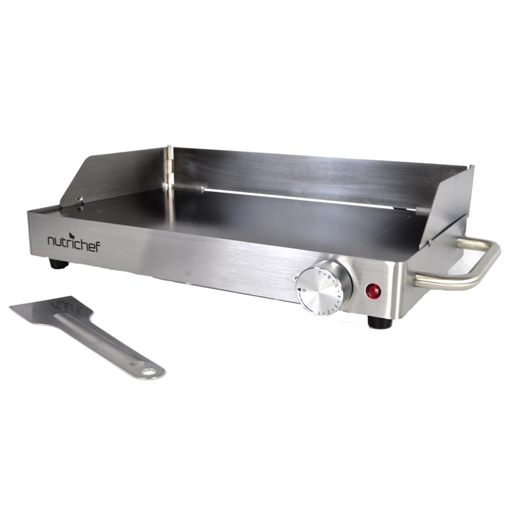 Portable Electric Cooktop Grill, Ceramic Glass GriddleStyle Cooking