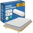 thumbnail image 2 of Continental Sleep, 9-Inch Medium Firm High Density Foam Mattress, Comfortable Mattress for Cooler Sleep, Supportive & Pressure Relief, Full XL, White, 2 of 6
