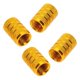 thumbnail image 1 of 4X Alloy Tire Valve Cap, Bicycle, Motorcycles and Car with Schrader Valve, Gold., 1 of 4