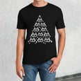thumbnail image 2 of Christmas T-Shirts for Men Short Sleeve Funny Graphic Pajamas Tee Crew Neck Casual 2025 Fashion Family Xmas Gift Men T Shirts Black XL, 2 of 4