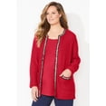 thumbnail image 3 of Catherines Women's Plus Size Liz&Me Iconic Cardigan, 3 of 5
