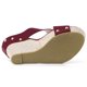 thumbnail image 5 of Sandalias De Cuña Con Plataforma Para Mujer Borgoña 7, 5 of 6