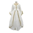 thumbnail image 4 of HNMKIU Halloween for Girls White Dance Dress Halloween Children Greek Outfit Tutu Gown White - 3-4 Years, 4 of 4