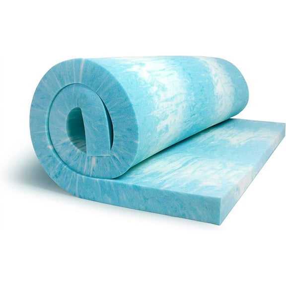 eLuxurySupply 3 Inch Memory Foam Mattress Topper - Temperature Regulating Mattress Pad - 2 lb Density for High Support - CertiPUR-US Certified - King Size