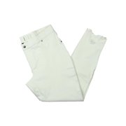 Hue Women's Hi-Low Step Hem Shipwrecked Denim Skimmer Legging, white, XL