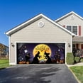thumbnail image 3 of XMMSWDLA Halloween Garage Door Banner Cover Halloween Large Hanging Backdrop Door Cover Pumpkin Castle Door Cover Decorations for Halloween Home Indoor Outdoor Wall Spooky Party Door, 7 x 14.6 ft, 3 of 5