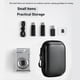 thumbnail image 4 of Bolsa de Almacenamiento Portátil para Dispositivos Digitales con Carcasa Rígida Pequeña de Pebbled, Estuche para Cargador de Auriculares, Cable de Datos, Organizador de Disco U, 4 of 5
