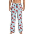 thumbnail image 2 of Lsque Watermelon Print Men's Pajama Pants, Lounge Pant - Comfortable Home Wear,Elastic Waistband, Stylish Design-XX-Large, 2 of 9
