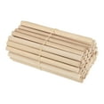 thumbnail image 1 of Unique Bargains 3/8 x 6 Inch Dowel Rods Wood Sticks Unfinished Wooden Dowel Rods Round Dowels Sticks 50 Pcs, 1 of 6