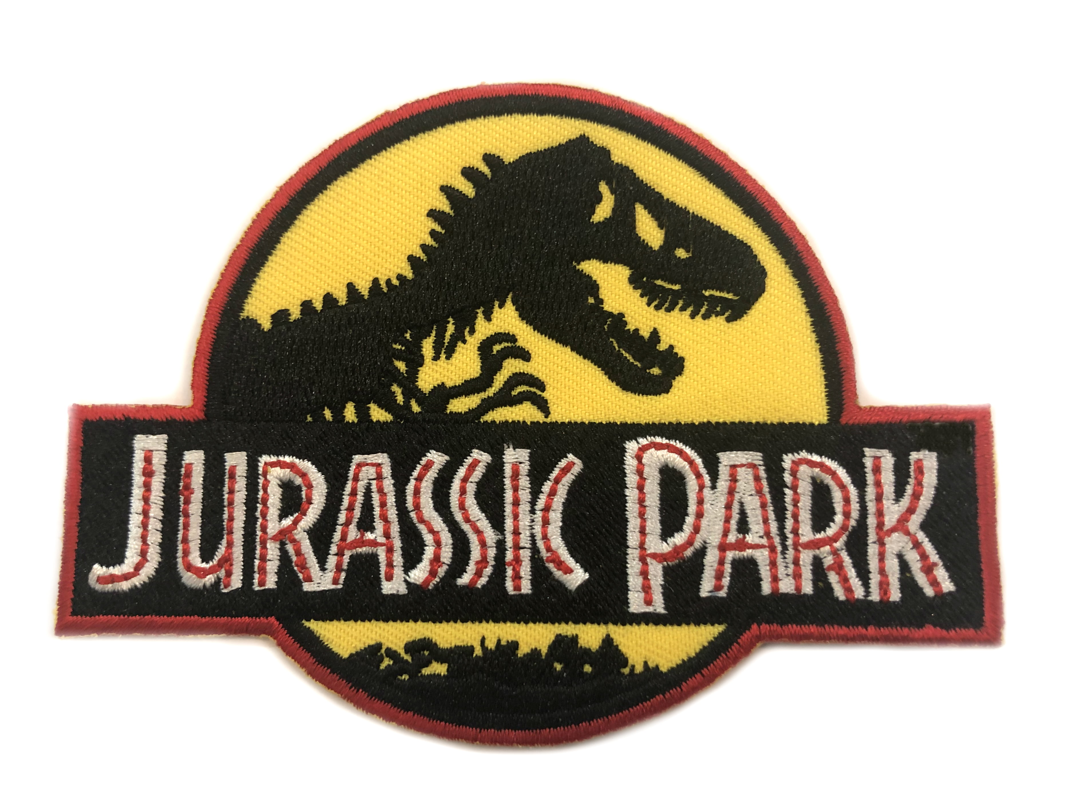 JURASSIC PARK MOVIE LOGO EMBROIDERED IRON-ON SEW-ON PATCH EMBLEM BADGE 