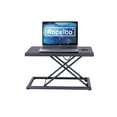 thumbnail image 1 of Rocelco 19" Portable Desk Riser - Height Adjustable Travel Standing Desk Converter - Premium Compact Sit Stand Up Laptop Rising Workstation with Carry Bag (Black), 1 of 7