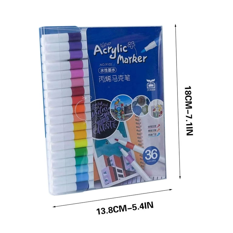 L HOARBOEG 12/24/36/48Pcs Water-Based Acrylic Paint Markers Set