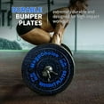 thumbnail image 4 of 45LB Bumper Plates,2 inch Rubber Weight Plates,Strength Training,Bench Press Squats Power lifting Weight Training Home Gym,1PCS, 4 of 7