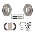 thumbnail image 1 of Transit Auto Rear Disc Rotors Semi-Metallic Pads Parking Brake Shoes and Hardware Kit for Car Chevrolet Silverado 2500 HD GMC Sierra 1500 Hummer H2 Suburban Yukon XL Classic Avalanche K8A-108878, 1 of 11