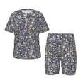 thumbnail image 1 of Fotbe Daisies Flowers Pijama Estampada de 2 Piezas para Niños – Ropa de Dormir de Manga Corta Cómoda para Niños y Niñas, Camiseta y Shorts de Algodón-Medium, 1 of 6
