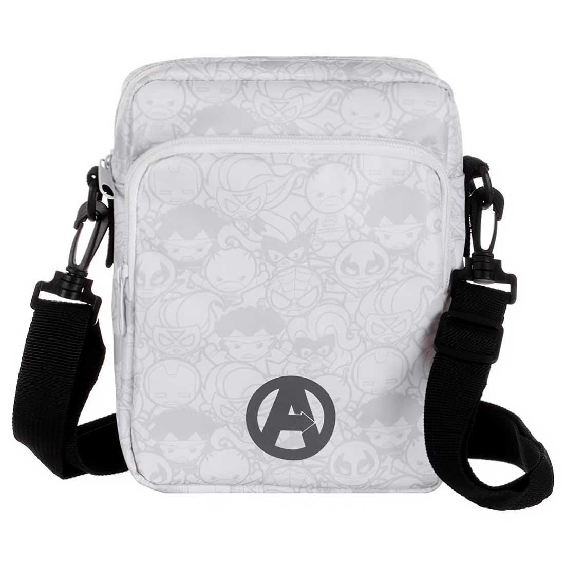 MINISO Marvel Crossbody Bag Party Sling Bag, White Black