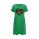 thumbnail image 4 of Camisón corto de talla grande para mujer, camisón de manga corta con estampado de pecho a la moda, camisón para mujer, 4 of 5