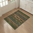 thumbnail image 3 of ODIKA Vintage Bass Fish Fishing Stripes Lure Stars Border Motif Patriotic Stain Resistant Flatwoven for Entryway, Kitchen, Mudroom, 3 of 7