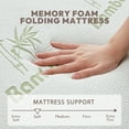SINWEEK 4 Inch Memory Foam Folding Mattress, Foldable Mattress Tri
