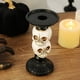 thumbnail image 2 of Skull Candle Holder, Halloween Candle Holder Decoration, Black Resin Candle Holder Gothic Horrifying Raven Decorative Candle Holder for, 2 of 5