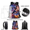 thumbnail image 6 of Yuyamidu Soccer Player 17 Inch School Backpack, Spacious Laptop Compartment Daypack for Boys Teens, Travel Casual Rucksack for Soccer Fans Outdoor Daily Use, 6 of 6