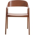 thumbnail image 6 of LeisureMod Rivo Series Modern Dining Chair in Oak Wood Contemporary Kitchen Accent Armchair for Kitchen and Living Room in Dark Natural, 6 of 8