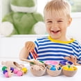 thumbnail image 6 of Biottro 30PCS Wooden Acorns Sorting Counting Toys with Storage Bag Montessori STEM Learning Toys for Toddlers 3+, 6 of 7
