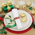 thumbnail image 5 of Servilleteros Navideños del Juego 12, Delicadas Decoraciones de Mesa para Navidad Vacaciones Bodas Banquetes Cumpleaños Decoración de Mesa Diaria, 5 of 5