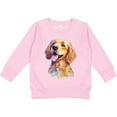thumbnail image 2 of Inktastic Golden Retriever Watercolor Toddler Sweatshirt, 2 of 4