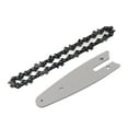 thumbnail image 2 of Mini Chain Guide Bar Combo, High Hardness Chain Guide Bar Accessories  For Wood Cutting 4inch With 1/4 28 Links Chain,6inch With 1/4 37 Links Chain, 2 of 8