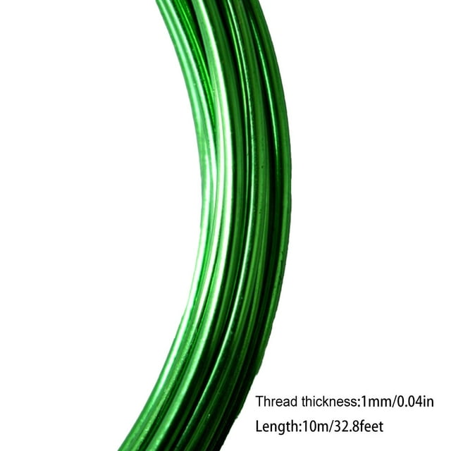 Cordon Métallique Couleurs Assorties Épaisseur Fils d'Aluminium Fonctionnement à la Folie Pratique à Installer Bricolage Résistant à la Rouille Résilience pour Artisanat Vert