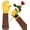 Light Brown-large, variant on Long Gardening Gloves for Women Thorn Proof,Rose Pruning Cowhide Leather Garden Gloves for Cactus, Rose and Blackberry