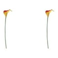 thumbnail image 4 of kurtrusly Décor de Mariage avec Calla Simulé - Choisir la Variété de Couleurs et de Styles avec Haute 3D et Simulation Durable PU Rougeâtre Jaune 2PCS, 4 of 6