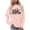 Pink, variant on Womens Tops Oversized Sweatshirt For Women Womens Fashion Letter Could Be A Train Station Kind Day Print Crew Neck Sweatshirt Long Sleeve Top Pullover Sweatshirt For Women Grey L