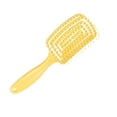 thumbnail image 3 of Cepillo de pelo con herramienta limpiadora de peine para cepillo de paleta profesional seco o húmedo para amarillo, 3 of 9