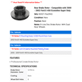 thumbnail image 2 of Rear Brake Rotor - Compatible with 2000 - 2002 Ford E-450 Econoline Super Duty 2001, 2 of 2