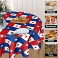 thumbnail image 3 of 4th of July Table Cloth Round 60 Inch Patriotic American Flag Tablecloth Washable Blue Buffalo Plaid Stars Independence Day Memorial Day Table Cover Decorative for Party Picnic Dinner Kitchen Home, 3 of 6