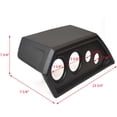 thumbnail image 5 of Lowe Boat Gauge Dash Panel 2331119 | Black 23 3/4 x 7 5/8 Inch Blank, 5 of 5