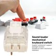 thumbnail image 3 of WANNGWE 30PCS Keyboard Switches, Mechanical Keyboard Switches Waterproof Backlight DIY Keyboard Switch Switches for Custom Keyboards(Box-White Shaft) CJ911-39687, 3 of 9