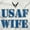 White, variant on US Air Force USAF Wife Proud Spouse Women's Graphic T Shirt Tees Brisco Brands S