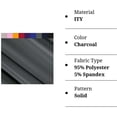 thumbnail image 3 of FabricLA ITY Knit Jersey Polyester Spandex Fabric by The Yard - 60" Inch Wide, 2-Way Stretch - Costumes & Dancewear - Charcoal, 10 Continuous Yards, 3 of 10