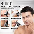 thumbnail image 3 of Electric Shaver Razor Cordless Beard Trimmer for Men Nose Hair Trimmer 3 in 1 Trimmer Grooming Kit Plus 1 Facial Cleansing Brush Waterproof USB Rechargeable Dry Wet, 3 of 6