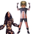 thumbnail image 4 of Disfraz de cosplay de la película Alien Vs. Predator, mono infantil para niños, mono de cosplay de Depredador Zentai para Halloween con máscara, traje horrible, 4 of 5