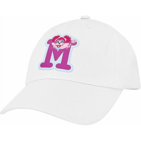 Sesame Street Abby Kids Toddler Cap With Initial, Toddler Boys Hat, Youth Girl Baseball Cap, Cute Toddler Baseball Cap