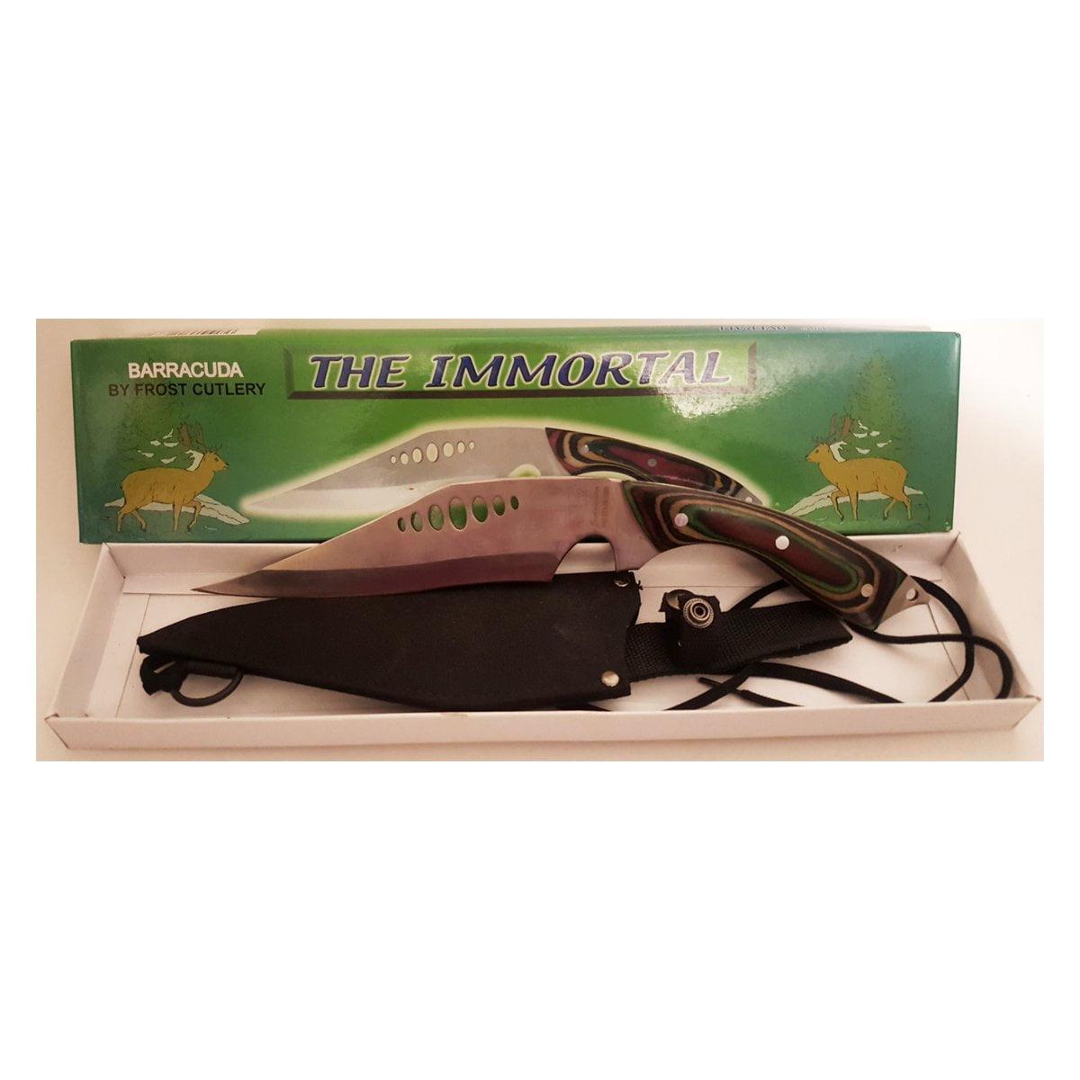 Jim Frost's Large 15" Immortal Barracuda Knife with Wooden Handle by