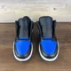 thumbnail image 4 of A i r-Jor-dan 1 Low Black Royal Toe Mens Size 10 White 553558 042, 4 of 6
